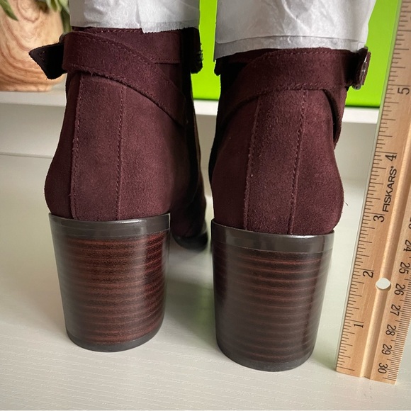 Sam Edelman Women’s Size 6M Simona Boots Bootie Pecan Suede Stacked Heel - Picture 5 of 13